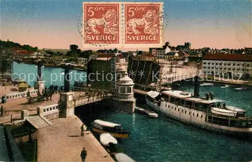 AK / Ansichtskarte Norrkoeping Hamnbron Norrkoeping