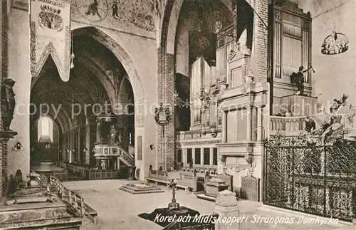 AK / Ansichtskarte Straengnaes Domkyrka Koret och Midtskeppeti Straengnaes