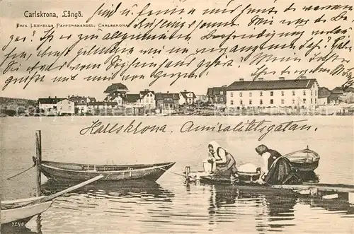 AK / Ansichtskarte Carlskrona Langoe Carlskrona