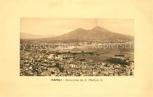 AK / Ansichtskarte Napoli_Neapel Panorama da San Martino II Napoli Neapel