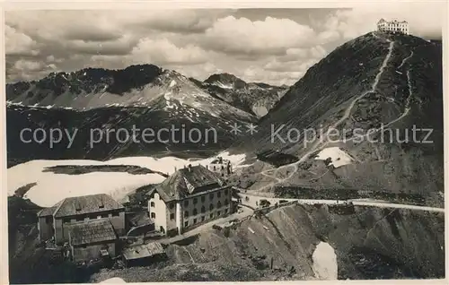 AK / Ansichtskarte Stilfserjoch Gruppo dell Ortler Albergo Passo dello Stelvio Stilfserjoch
