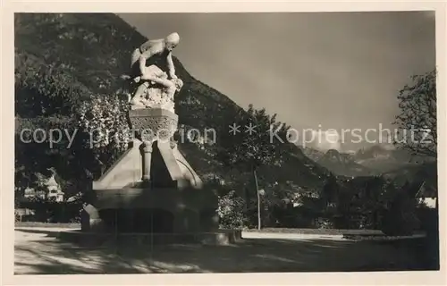 AK / Ansichtskarte Bolzano Monumento Laurin con le Dolomiti Denkmal Dolomiten Bolzano