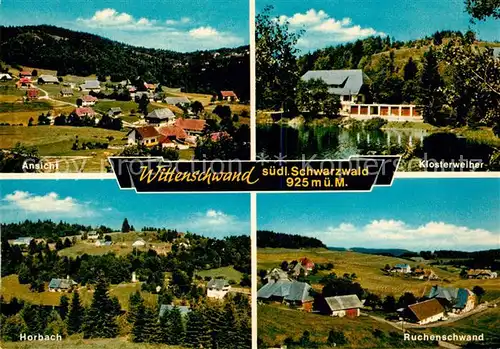AK / Ansichtskarte Wittenschwand Panorama Klosterweiher Horbach Ruchenschwand Wittenschwand