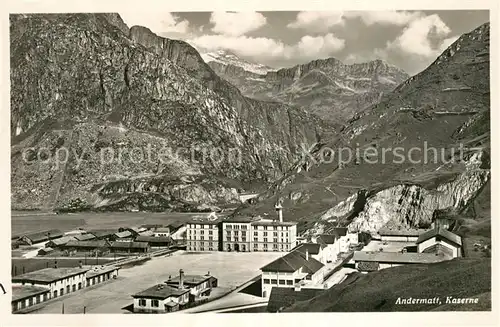AK / Ansichtskarte Andermatt Kaserne Andermatt