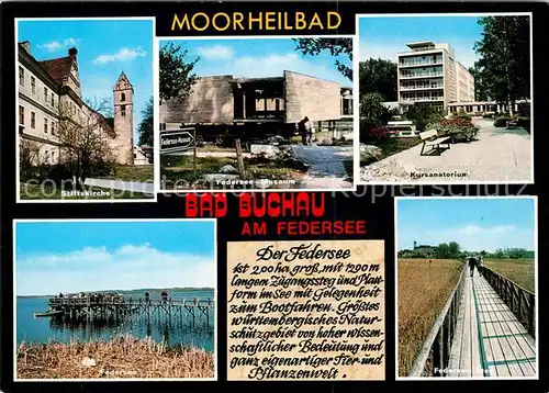 AK / Ansichtskarte Bad_Buchau_Federsee Kursanatorium Federsee Museum Bad_Buchau_Federsee