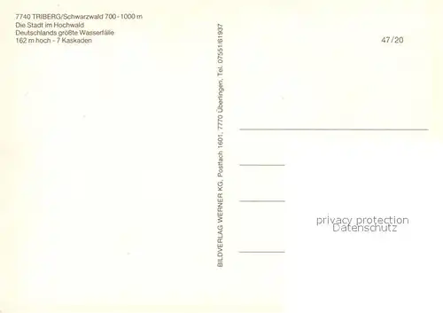 AK / Ansichtskarte Triberg_Schwarzwald Wasserfall  Triberg Schwarzwald