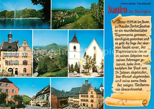 AK / Ansichtskarte Staufen_Breisgau  Staufen Breisgau