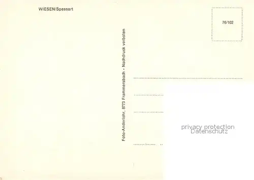 AK / Ansichtskarte Wiesen_Unterfranken Kirche Wiesen Unterfranken