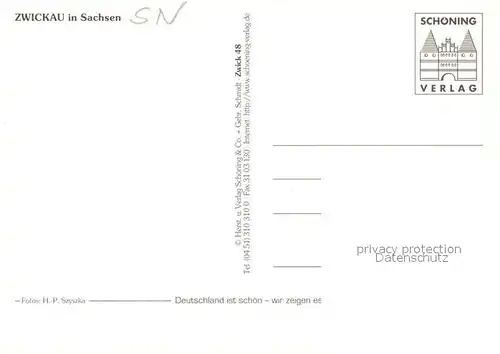 AK / Ansichtskarte Zwickau_Sachsen Gewandhaus Rathaus Dom Katharinenkirche Zwickau Sachsen