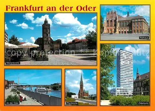 AK / Ansichtskarte Frankfurt_Oder Rathaus Marienkirche Pfarrkirche  Frankfurt Oder