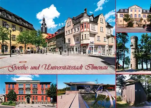 AK / Ansichtskarte Ilmenau_Thueringen Marktstrasse Amtshaus Kicklhahnturm  Ilmenau Thueringen