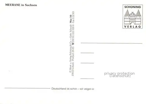 AK / Ansichtskarte Meerane Rathaus Markt St. Martin Meerane