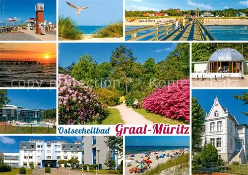 AK / Ansichtskarte Graal Mueritz_Ostseebad Castle Mona Strand Graal Mueritz_Ostseebad