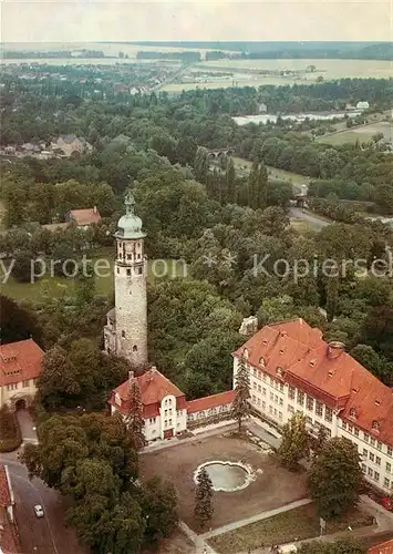 AK / Ansichtskarte Arnstadt_Ilm Fliegeraufnahme Schlossruine Nieideck Neues Palais Arnstadt_Ilm