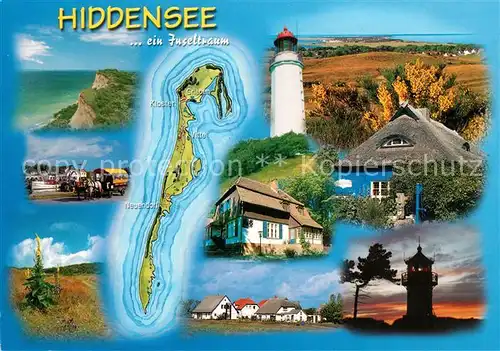 AK / Ansichtskarte Insel_Hiddensee Panoramen Insel Hiddensee