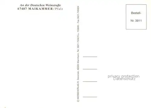 AK / Ansichtskarte Maikammer Kirche Stadtansichten Maikammer