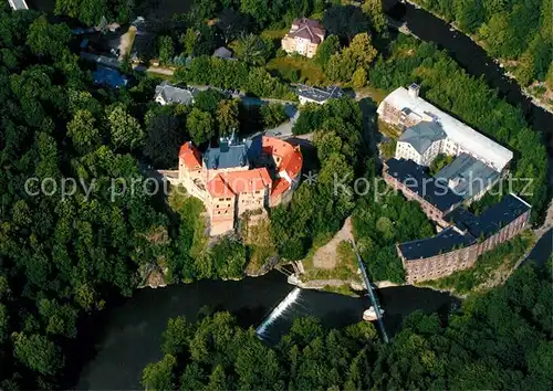 AK / Ansichtskarte Kriebstein Fliegeraufnahme Burg  Kriebstein