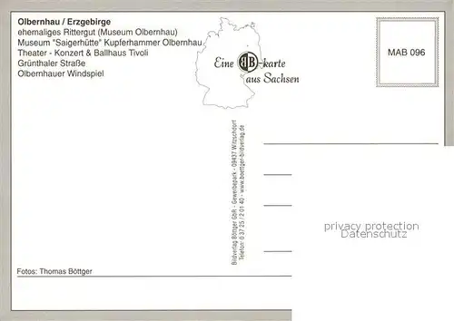 AK / Ansichtskarte Olbernhau_Erzgebirge Rittergut Museum Saigerhuette Kupferhammer Theater Ballhaus Olbernhau Erzgebirge