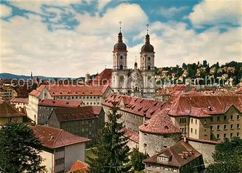 AK / Ansichtskarte St_Gallen_SG Kathedrale Rosenberg St_Gallen_SG