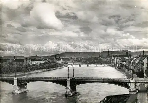 AK / Ansichtskarte Basel_BS Die 3 Rheinbruecken Basel_BS