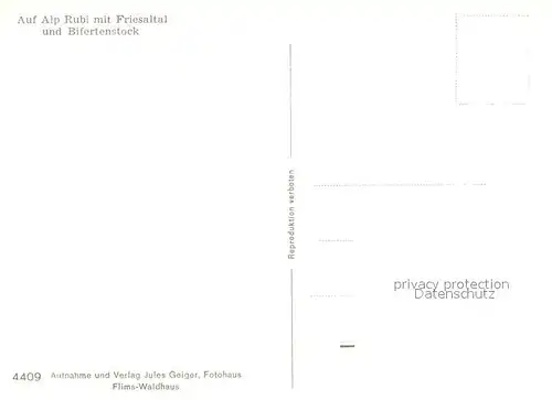 AK / Ansichtskarte Bifertenstock Alp Rubi Friesaltal Bifertenstock
