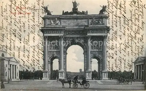 AK / Ansichtskarte Milano Arco della Pace Milano
