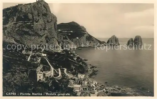 AK / Ansichtskarte Capri Piccola Marina Veduta generale Capri