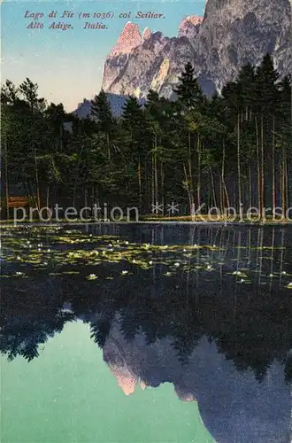 AK / Ansichtskarte Sciliar Lago di Fie Col Sciliar Alto Adige Sciliar