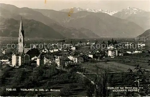 AK / Ansichtskarte Terlano_Bozen mit Meraner Bergen Terlano_Bozen