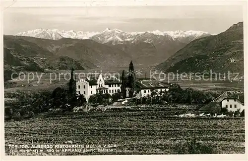 AK / Ansichtskarte Appiano Albergo Ristotrante Bella Vista Appiano