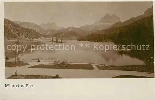 AK / Ansichtskarte Misurina_See Panorama Misurina See
