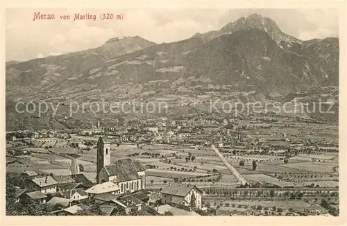 AK / Ansichtskarte Meran_Merano Blick von Marling Meran Merano