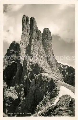AK / Ansichtskarte Vajolet Torri di Vajolet Vajolet