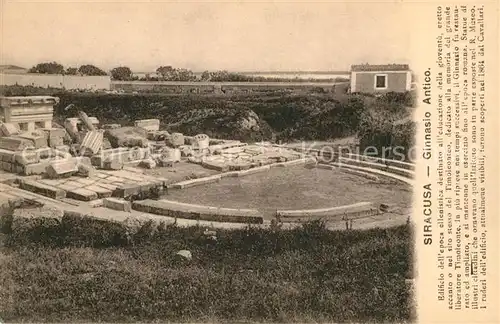 AK / Ansichtskarte Siracusa Ginnasio Antico Siracusa