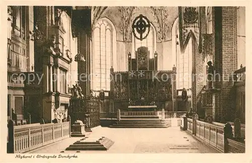AK / Ansichtskarte Straengnaes Hoegkoret i Domkyrka Straengnaes
