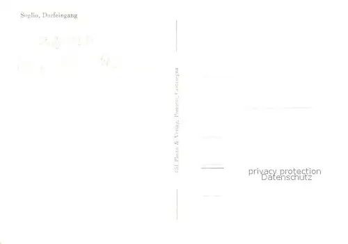 AK / Ansichtskarte Soglio Dorfeingang Soglio