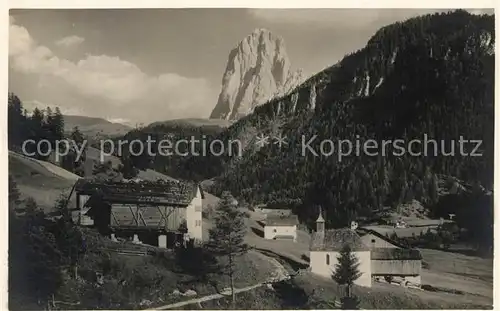 AK / Ansichtskarte Ortisei_St_Ulrich Motivo con Gruppo delle Dolomiti Dolomiten Ortisei_St_Ulrich