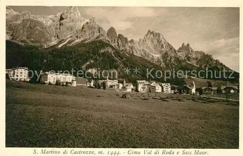 AK / Ansichtskarte San_Martino_di_Castrozza Cima Val di Roda e Sass Maor San_Martino_di_Castrozza