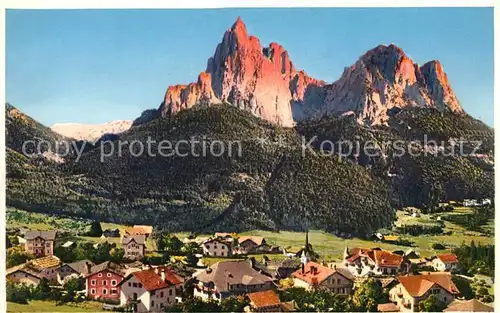 AK / Ansichtskarte Siusi_allo_Sciliar Panorama Dolomiti Dolomiten Siusi_allo_Sciliar