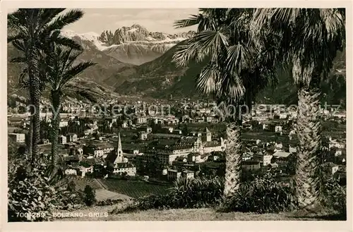 AK / Ansichtskarte Bolzano Panorama Alpen Palmen Bolzano