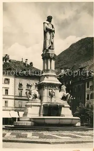 AK / Ansichtskarte Bolzano Monumento Walter Denkmal Bolzano