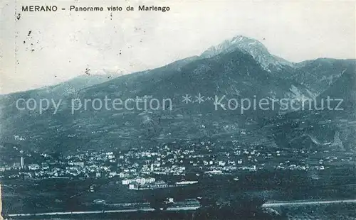 AK / Ansichtskarte Merano_Suedtirol Panorama visto da Marlengo Merano Suedtirol