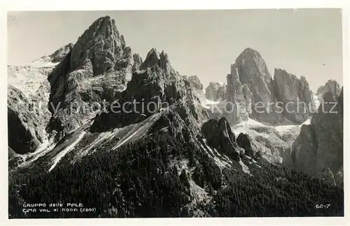 AK / Ansichtskarte Dolomiten Gruppo delle Pale Cima Val di Roda Dolomiti Gebirgspanorama Dolomiten