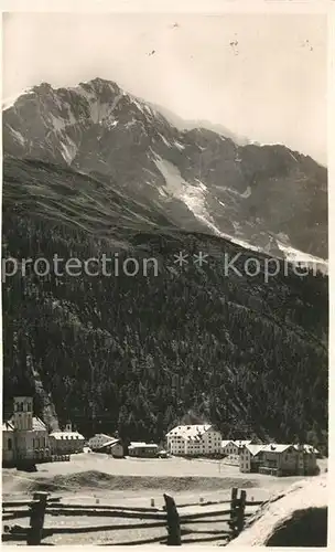 AK / Ansichtskarte Sulden_Ortler Teilansicht mit Blick zum Ortler Sulden_Ortler