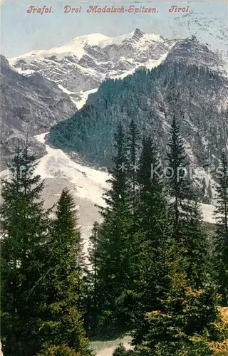 AK / Ansichtskarte Trafoi_Suedtirol Madatsch Spitzen Ortler Alpen Gebirgspanorama Trafoi Suedtirol