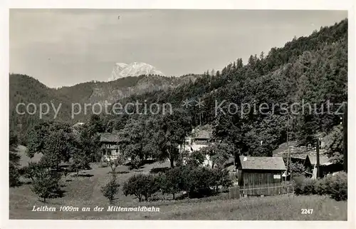AK / Ansichtskarte Leithen_Reith an der Mittenwaldbahn 