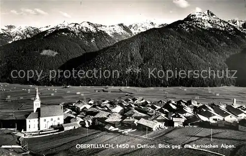 AK / Ansichtskarte Obertilliach Panorama Blick gegen Karnische Alpen Obertilliach