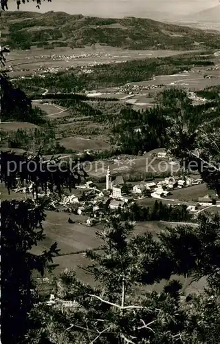 AK / Ansichtskarte Gross Gmain Panorama Blick gegen Hoegl Chiemgauer Alpen Gross Gmain