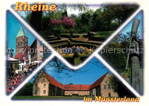 AK / Ansichtskarte Rheine Rathaus Denkmal Park Gutshof Rheine