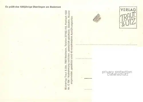 AK / Ansichtskarte ueberlingen_Bodensee Rathaus Muenster Sankt Nikolaus Hafen Schweizer Berge ueberlingen Bodensee